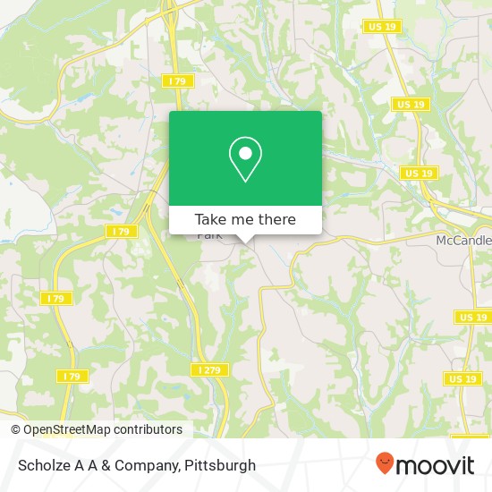 Mapa de Scholze A A & Company