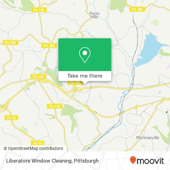 Liberatore Window Cleaning map