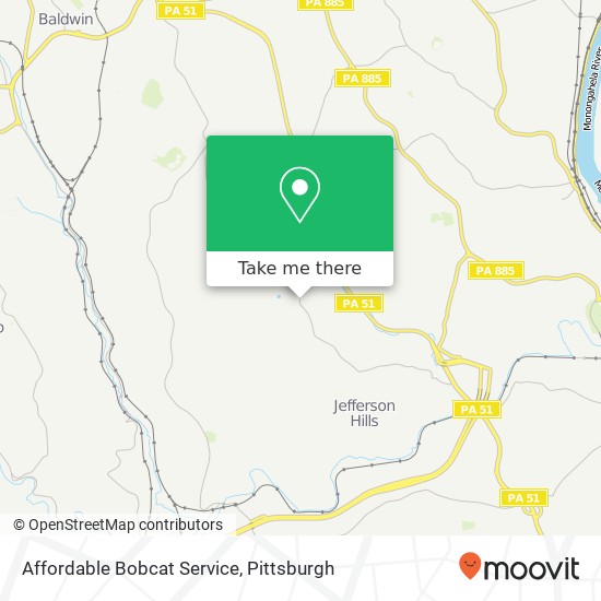 Mapa de Affordable Bobcat Service