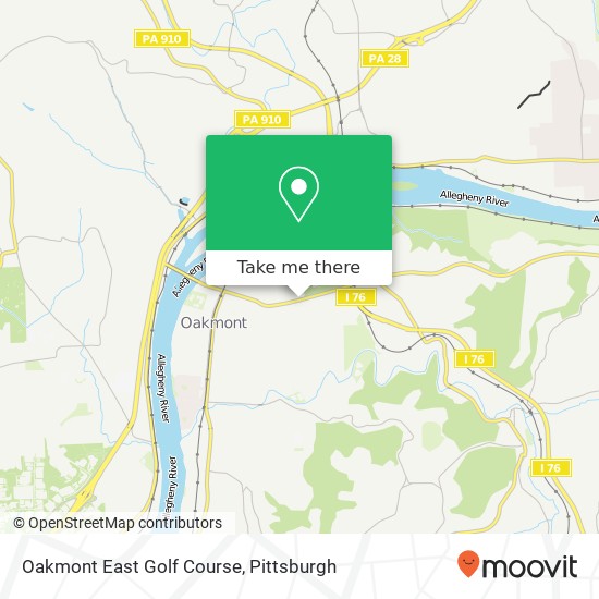 Mapa de Oakmont East Golf Course