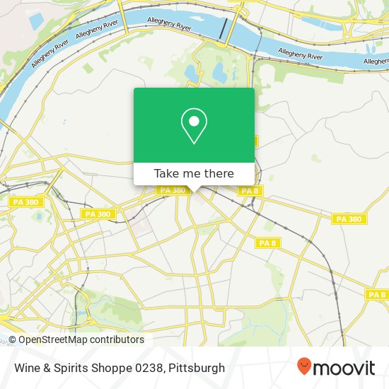 Mapa de Wine & Spirits Shoppe 0238