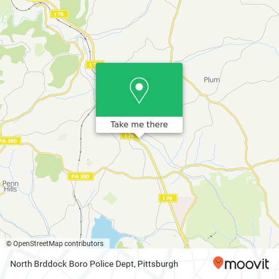 North Brddock Boro Police Dept map