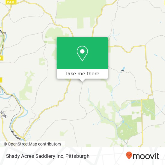 Mapa de Shady Acres Saddlery Inc