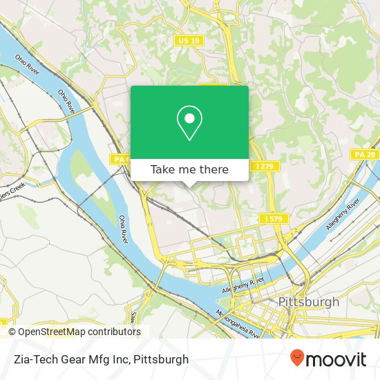 Zia-Tech Gear Mfg Inc map