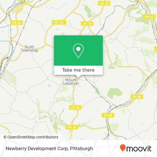 Newberry Development Corp map
