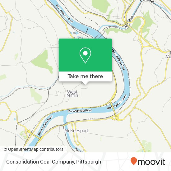 Consolidation Coal Company map