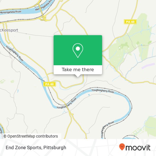 Mapa de End Zone Sports