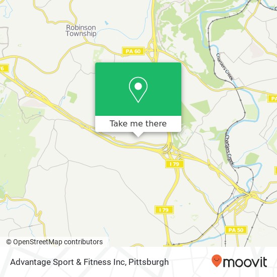 Mapa de Advantage Sport & Fitness Inc