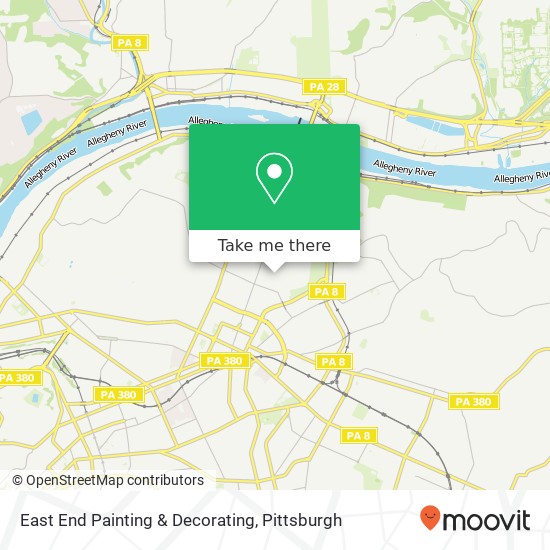 Mapa de East End Painting & Decorating