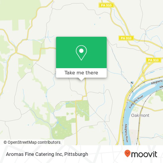 Aromas Fine Catering Inc map