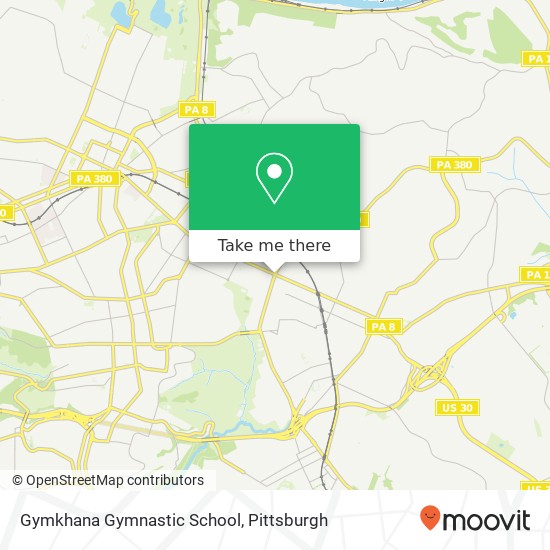 Mapa de Gymkhana Gymnastic School