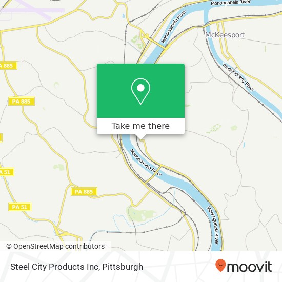 Steel City Products Inc map