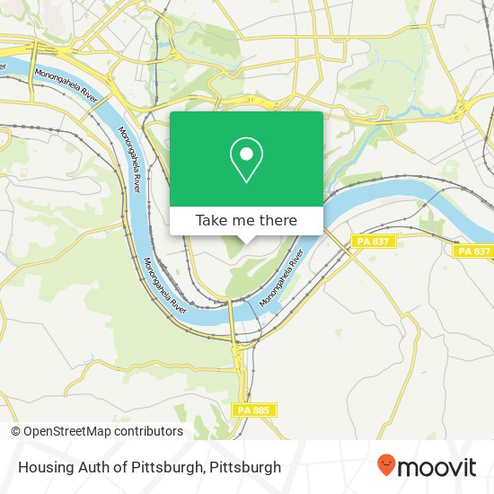 Housing Auth of Pittsburgh map