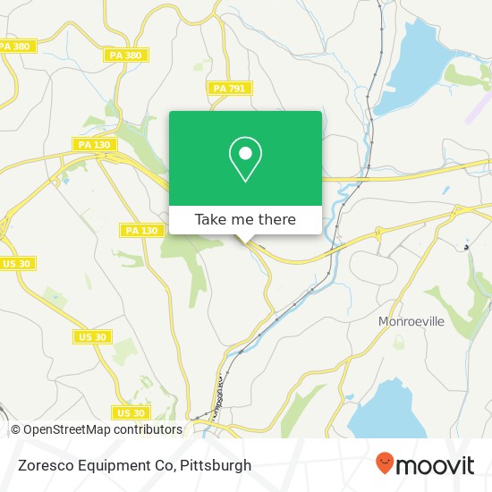 Zoresco Equipment Co map