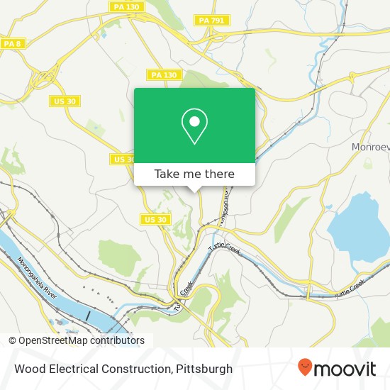Wood Electrical Construction map