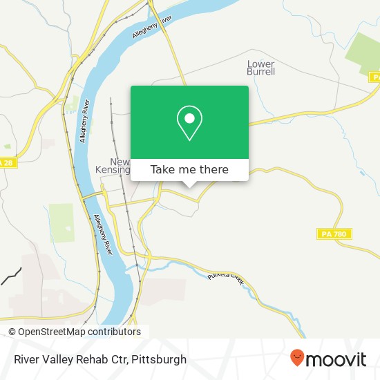 River Valley Rehab Ctr map