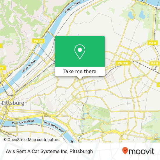 Avis Rent A Car Systems Inc map