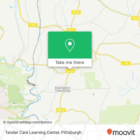 Mapa de Tender Care Learning Center