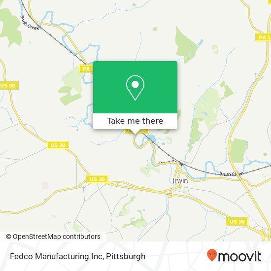 Fedco Manufacturing Inc map
