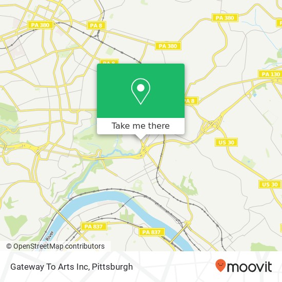 Mapa de Gateway To Arts  Inc