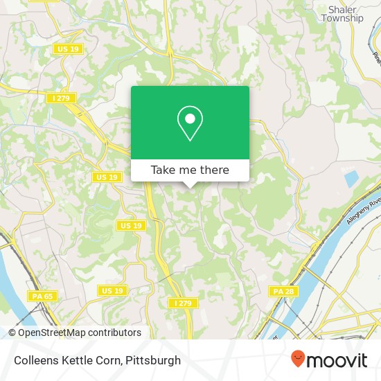 Mapa de Colleens Kettle Corn