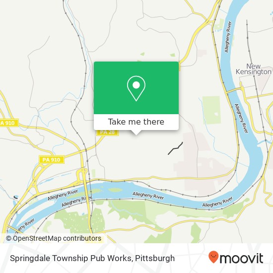 Mapa de Springdale Township Pub Works