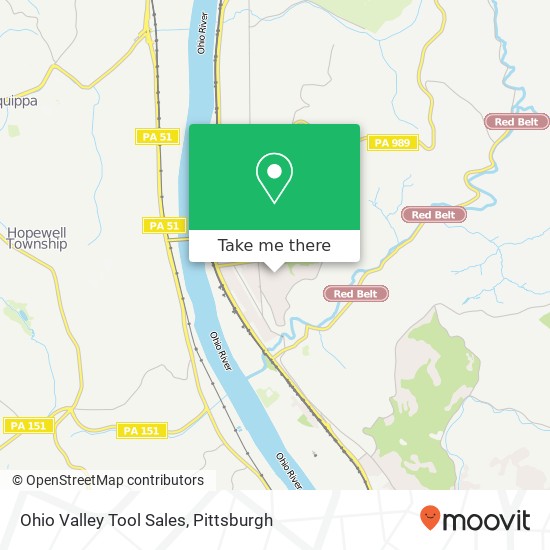 Ohio Valley Tool Sales map
