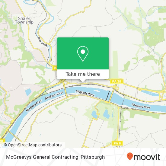 McGreevys General Contracting map