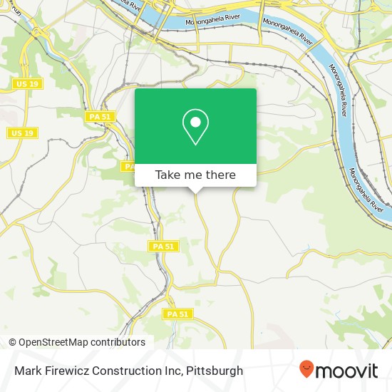 Mapa de Mark Firewicz Construction Inc