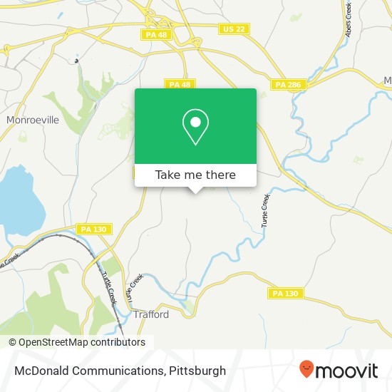 McDonald Communications map