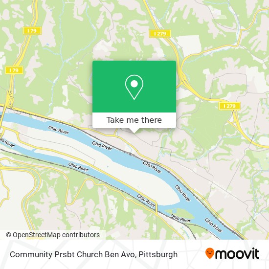 Mapa de Community Prsbt Church Ben Avo