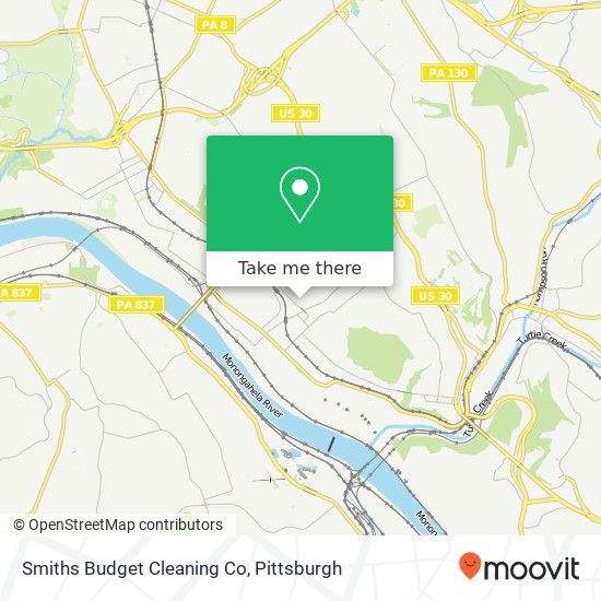Smiths Budget Cleaning Co map