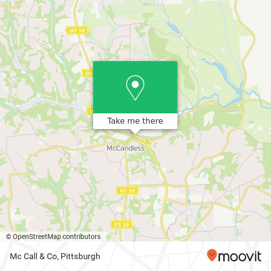 Mc Call & Co map