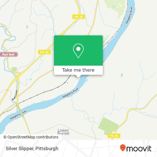 Mapa de Silver Slipper