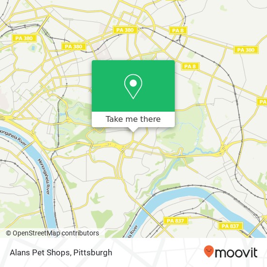 Alans Pet Shops map