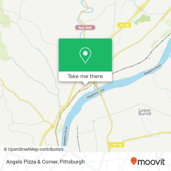 Mapa de Angels Pizza & Corner