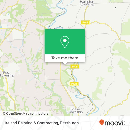 Ireland Painting & Contracting map