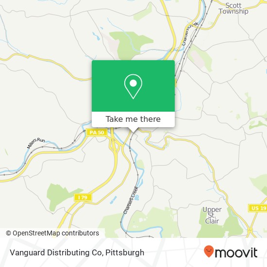 Vanguard Distributing Co map