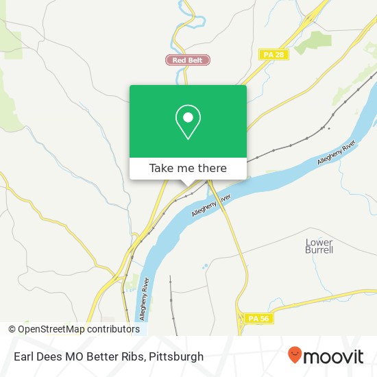 Earl Dees MO Better Ribs map