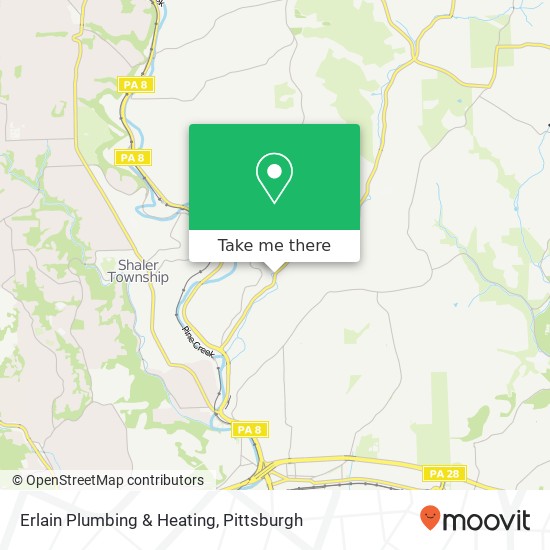 Erlain Plumbing & Heating map