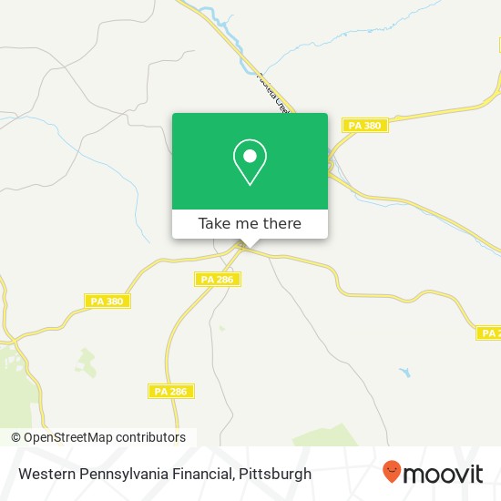 Mapa de Western Pennsylvania Financial