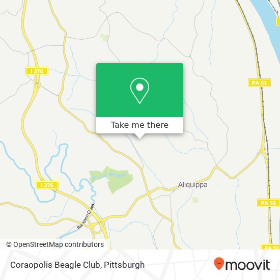Mapa de Coraopolis Beagle Club