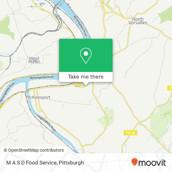 M A S D Food Service map