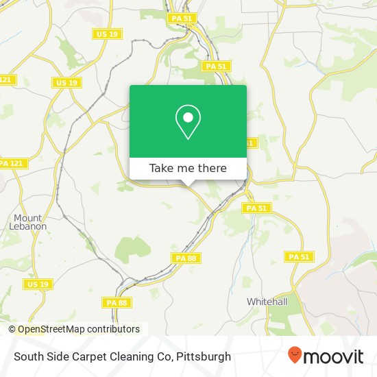 Mapa de South Side Carpet Cleaning Co