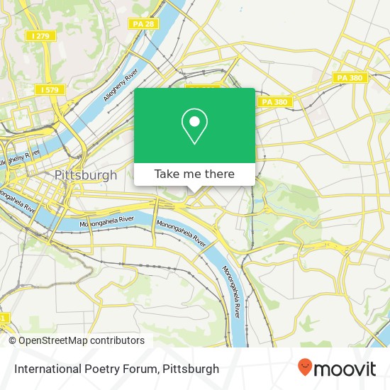 Mapa de International Poetry Forum