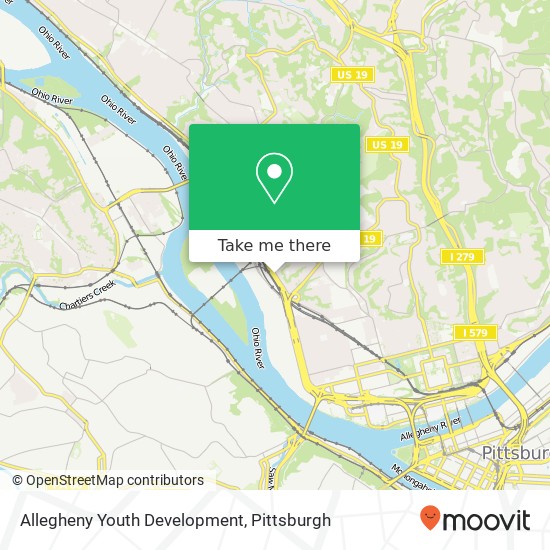 Mapa de Allegheny Youth Development