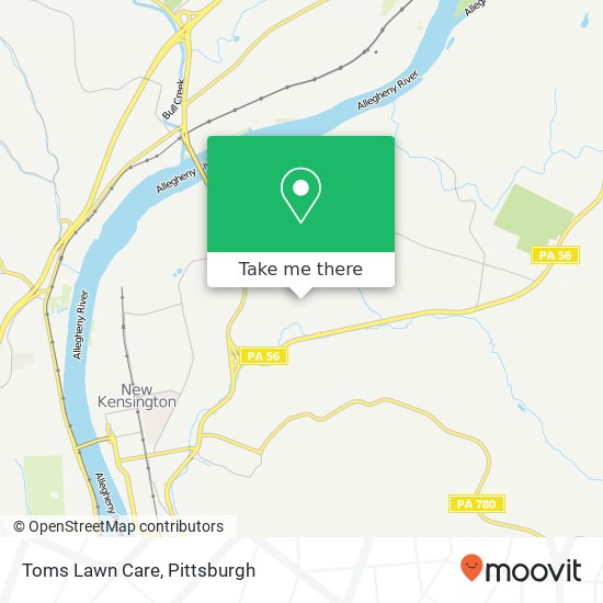 Toms Lawn Care map