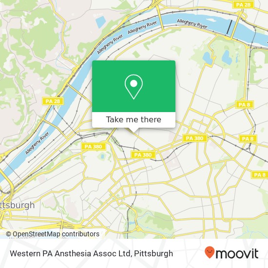 Mapa de Western PA Ansthesia Assoc Ltd