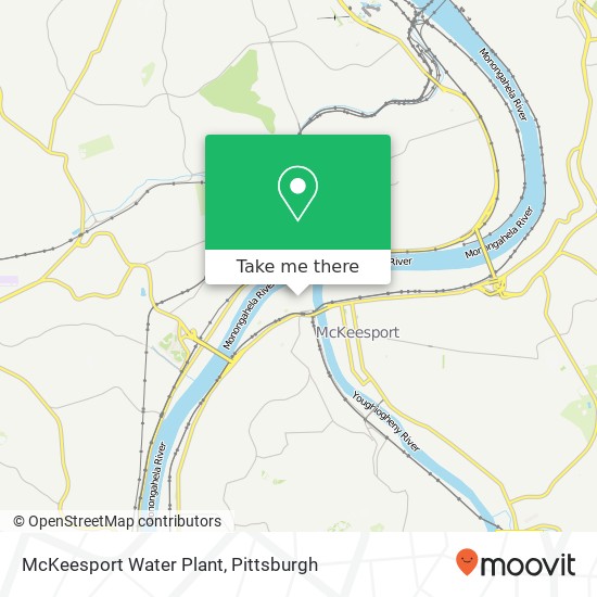 McKeesport Water Plant map