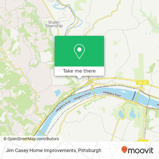 Jim Casey Home Improvements map